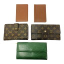 【中古】【ジャンク品含む】 LOUIS VUITTON ルイ・ヴィトン モノグラム PVC 財布5点セット ブラウン 395731 長財布