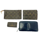 【中古】【ジャンク品含む】 LOUIS VUITTON ルイ・ヴィトン モノグラム PVC 財布4点セット ブラウン 395757 長財布