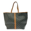 【中古】CELINE セリーヌ トリオンフキャンバス ミディアム カバ ショルダーバッグ ブラウン 408582 ショルダーバッグ