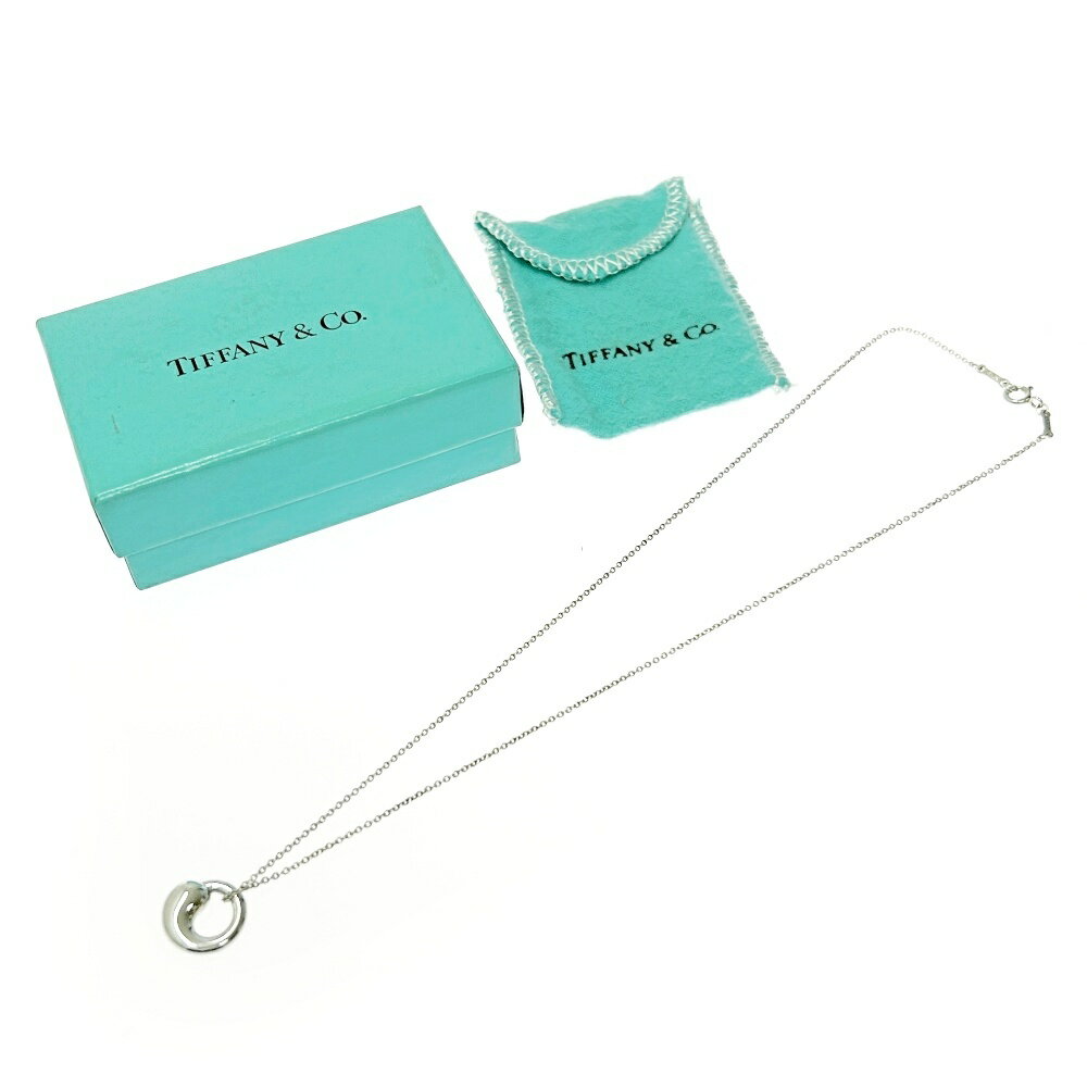 【中古】【箱付き】 TIFFANY&Co. ティファニー シルバー エターナルサークル ネックレス 4.0g 925刻印 408029 ネックレス