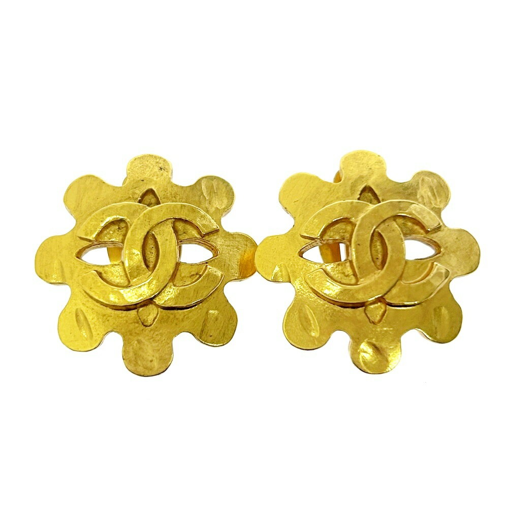 【中古】CHANEL シャネル GP 94P ココマーク イヤリング ゴールド 408853 イヤリング