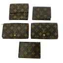 【中古】【ジャンク品含む】 LOUIS VUITTON ルイ・ヴィトン モノグラム PVC 財布5点セット ブラウン 411882 三つ折り財布