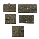 【中古】【ジャンク品含む】 LOUIS VUITTON ルイ・ヴィトン モノグラム PVC 財布5点セット ブラウン 414856 二つ折り財布