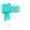 【中古】【箱付き】 TIFFANY&Co. ティファニー シルバー アクアマリン バイザヤード ネックレス 1.6g 925刻印 457124 ネックレス