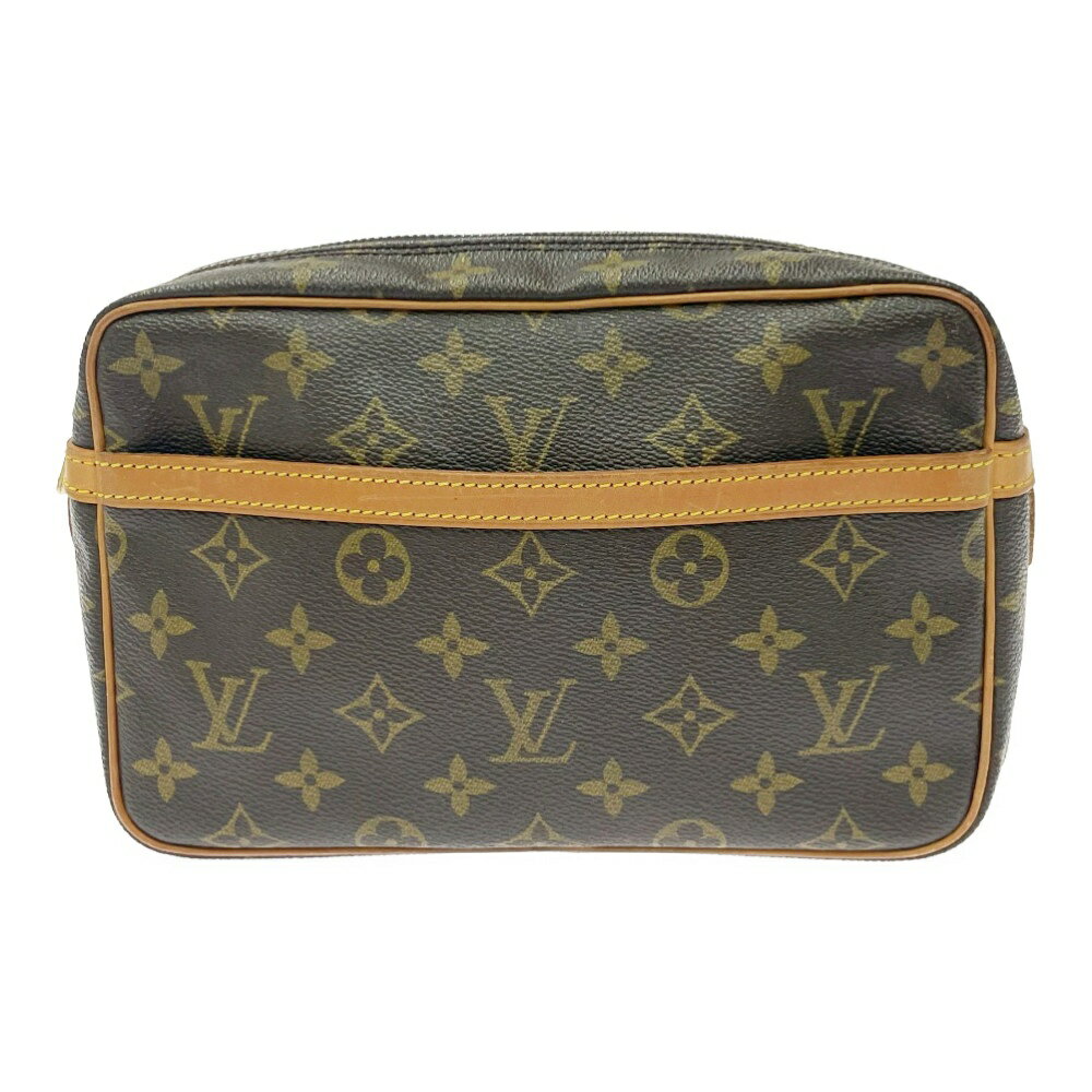 【中古】【ジャンク】 LOUIS VUITTON ルイ・ヴィトン M51847 モノグラム PVC コンピエーニュ23 セカンドバッグ ブラウン 463553 セカンドバッグ