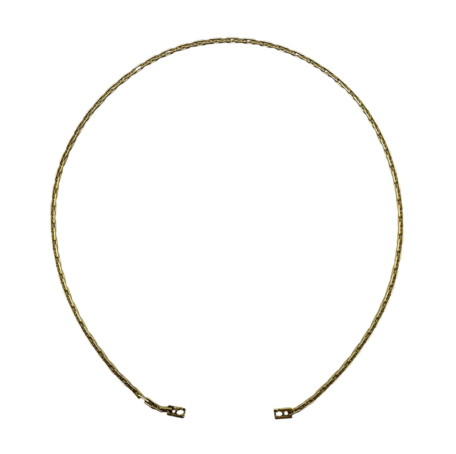 【美品】HERMES エルメス ヘラクレス PM 42 ネックレス ブレスレット バングル チェーン ゴールド 750のサムネイル