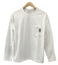 クロムハーツ 【美品】CHROME HEARTS クロムハーツ Y NOT LIGHT WORK L/S Tee ワイノット ライト ワークY 長袖 Tシャツ 刺繡ロゴ CHクロス 胸ポケ ホワイト M