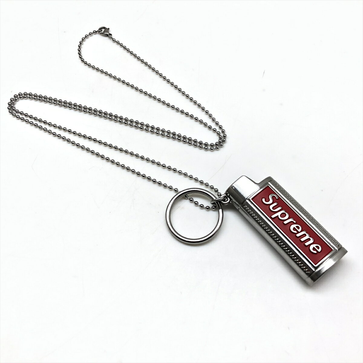 SUPREME シュプリーム Metal Lighter Holster 19SS メタルライターケース ネックレス 【中古品】21-596