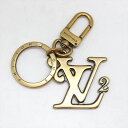 LOUIS VUITTON ルイ・ヴィトン MP2715 ポルト クレ・スクエアードLV キーリング キーホルダー バッグチャーム 【中古品】 N22-200 ...