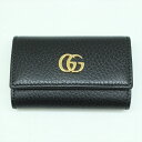 GUCCI グッチ 6連キーケース 456118 PETITE MARMONT プチマーモント NERO ブラック系 付属品有り【中古品】N23-99 中洲店