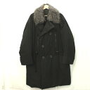 S'YTE サイトバイヨウジヤマモト UM-C47-917 TWILL WITH PADDED FUR 6WB CHESTER COAT コート 3 メンズ ブラック 【中古品】 23-121002