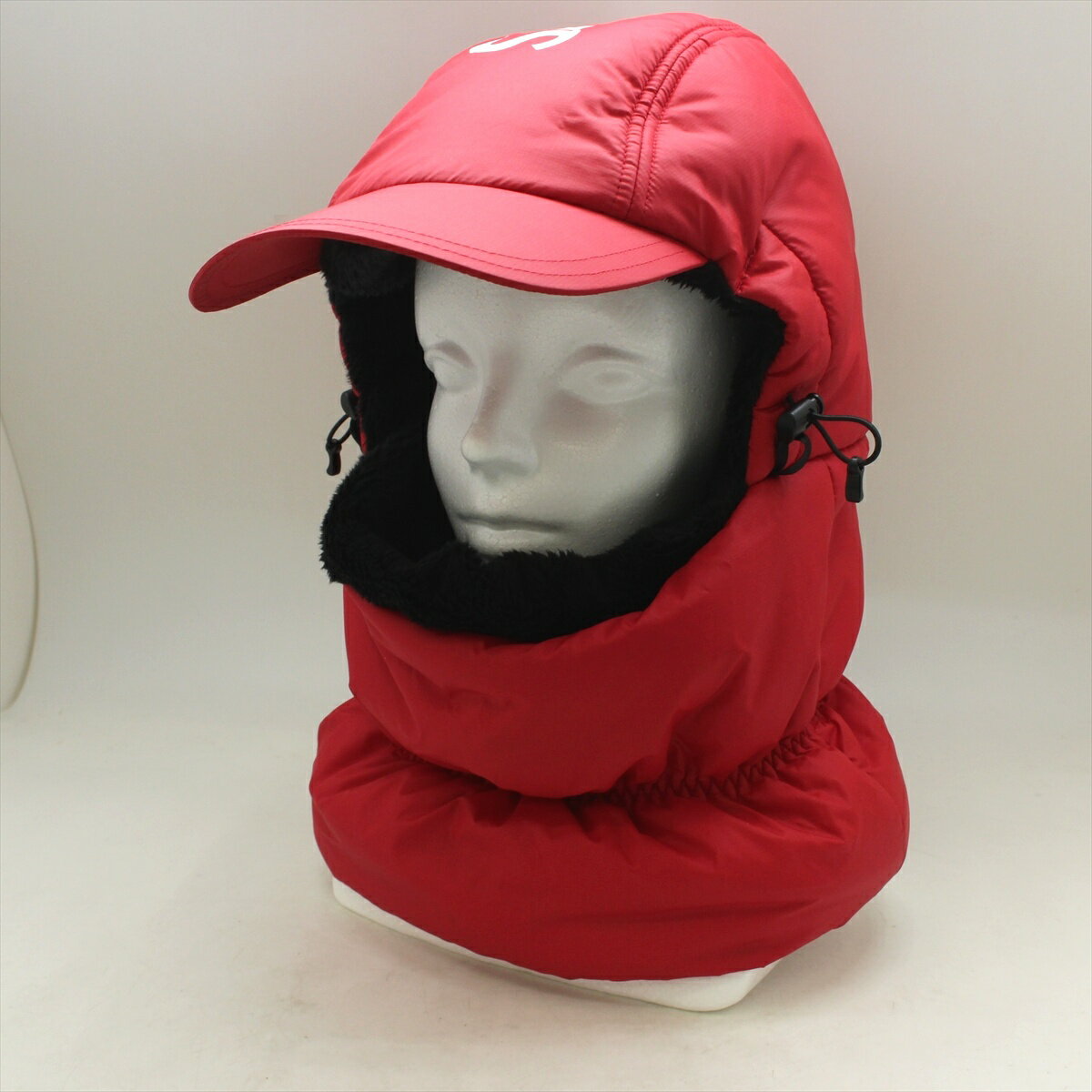 SUPREME シュプリーム 22FW Cordura Puffer Balaclava コーデュラ パファー バラクラバ フリーサイズ レッド 【中古品】 24-042121