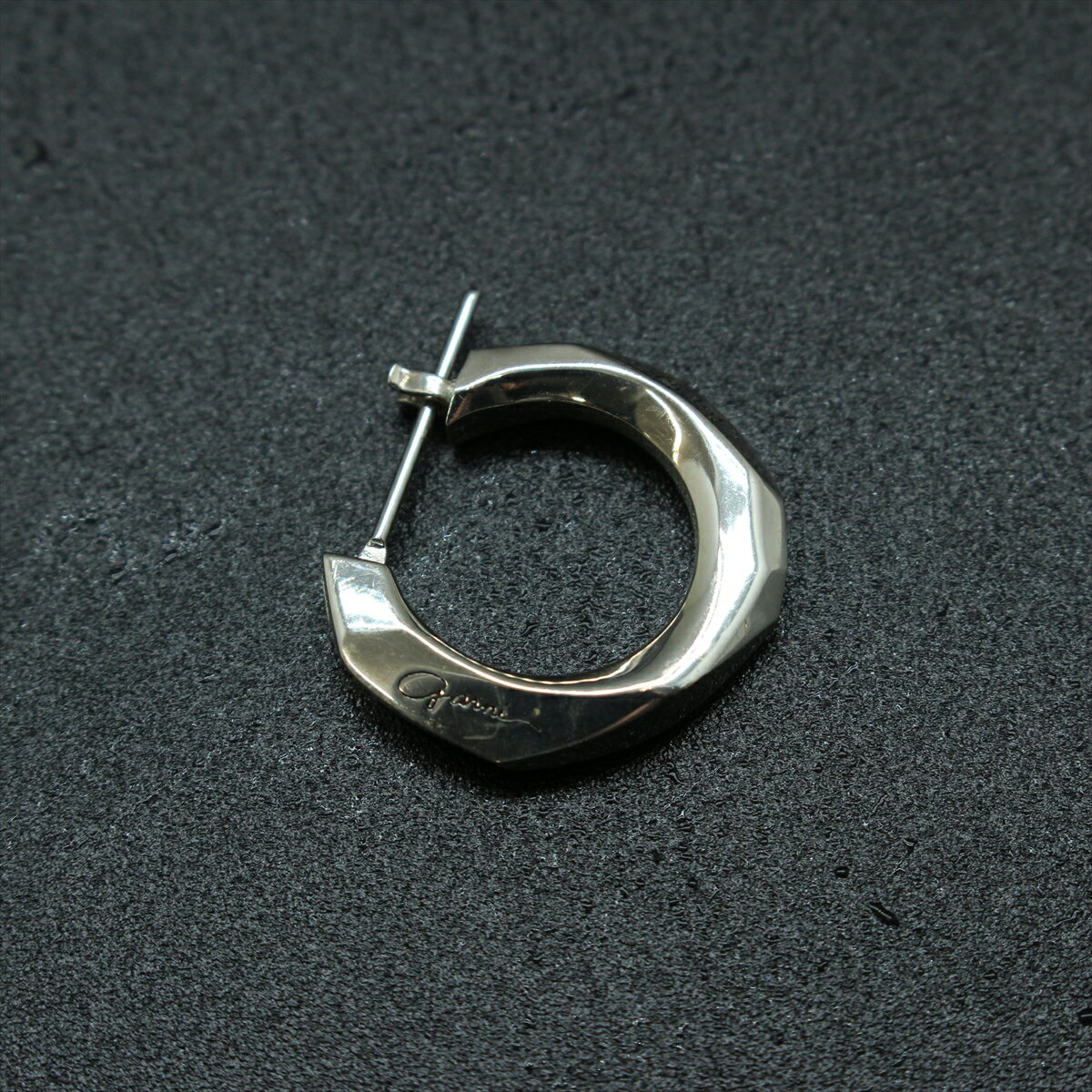 GARNI ガルニ GR20016 Crockery Pierce Left Lサイズ フープピアス シルバー 925 【中古品】