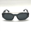 VERSACE ヴェルサーチ 2235 1002/87 サングラス ブラック ベルサーチ 51□20 140 【中古品】 25-012730