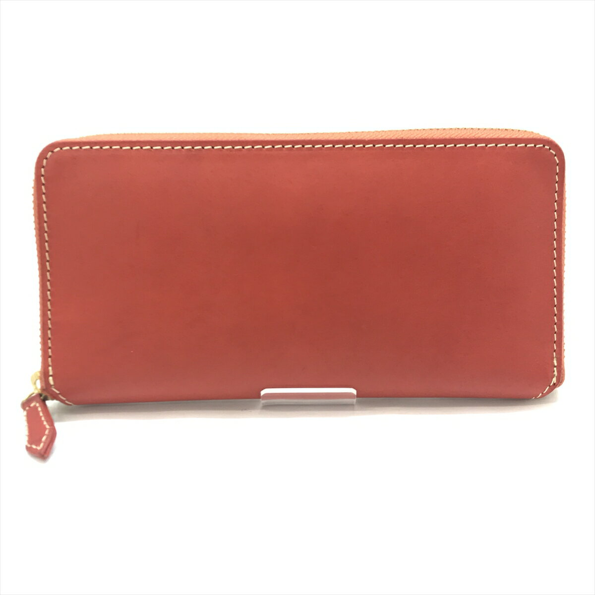 NELD ネルド AN219 ELBA オレンジ ラウンドファスナー 長財布 レザー エルバ ギャルソンタイプ 【未使用品】 25-012943