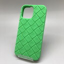 BOTTEGA VENETA ボッテガ・ヴェネタ iPhone14PRO MAX シリコン ケース パラキート グリーン【中古品】 24-092012