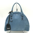 DECADE ディケイド No-DCD-01316D Denim Leather Mini BOSTON TOTO デニムレザー ミニ ボストンバッグ ユニセックス レディース メンズ 【中古品】 25-050270