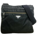 PRADA プラダ ナイロン ショルダーバッグ ブラック 斜め掛け【中古品】O25-022013(4)