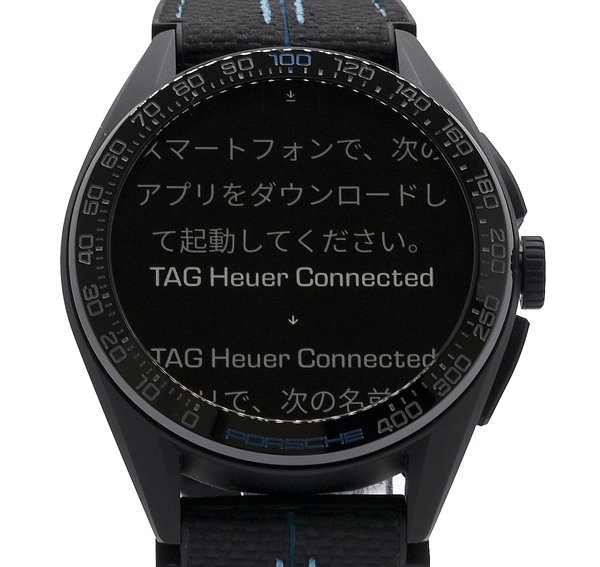 送料無料！★新品同様！箱保付！TAG HEUER タグホイヤー CONNECTED キャリバー E4 ポルシェエディション SBR8A82 スマートウォッチ メンズ★