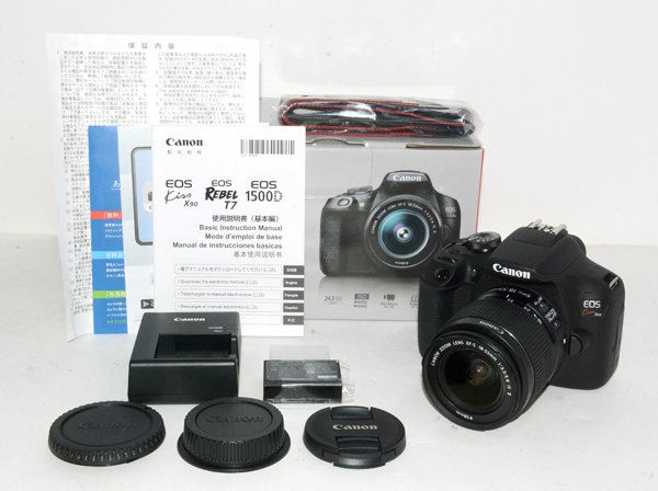 ★極美品！Canon キャノン EOS Kiss X90 EF-S 18-55 IS II レンズキット 一眼レフ カメラ 元箱付！★