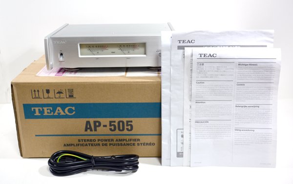 ★極美品！TEAC ティアック AP-505 ステレオパワーアンプ 2019年製 元箱付！★