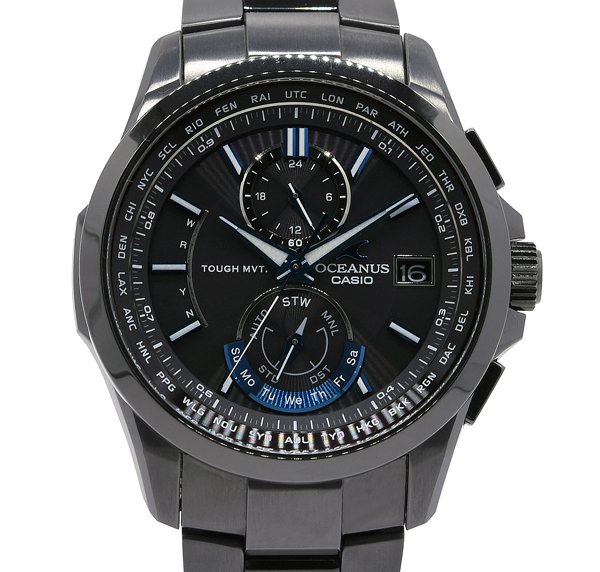 送料無料！★美品！CASIO カシオ OCEANUS オシアナス OCW-T2500B-1AJF ソーラー メンズ★