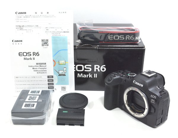 ★極美品！保証期限内！Canon キャノン EOS R6 Mark II ミラーレス一眼 カメラ ボディ 元箱付！★