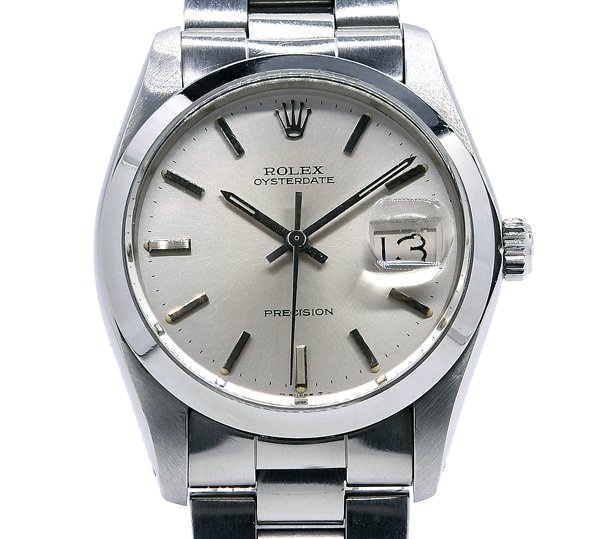 オイスター 腕時計（メンズ） 送料無料！★箱付！ROLEX ロレックス OYSTERDATE オイスターデイト 6694 52番台 プレシジョン ヴィンテージ 手巻き メンズ★