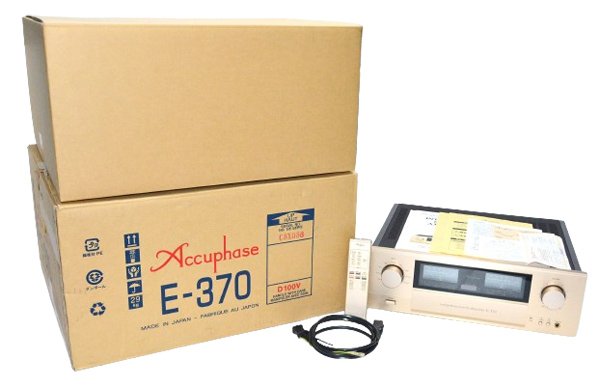 ★新品同様！Accuphase アキュフェーズ E-370 プリメインアンプ 元箱、リモコン付！★