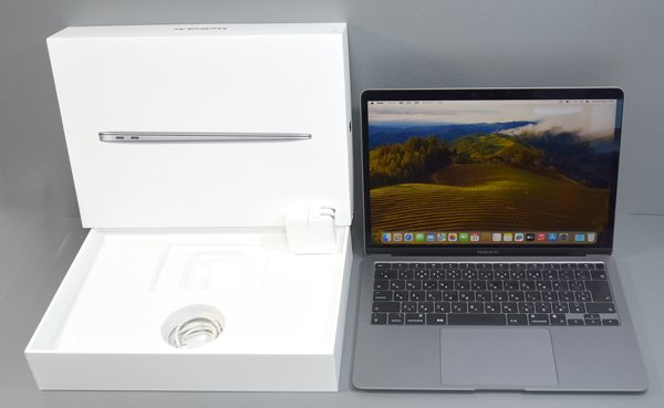 ★元箱付!Apple アップル MacBook Air 13.3インチ MGN63J/A M1 8GB SSD 256GB ノートパソコン PC 美品!★