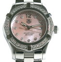 ★箱付!良品!TAG HEUER タグホイヤー AQUARACER アクアレーサー WAF141B.BA0813 デイト 10Pダイヤ クォーツ レディース★