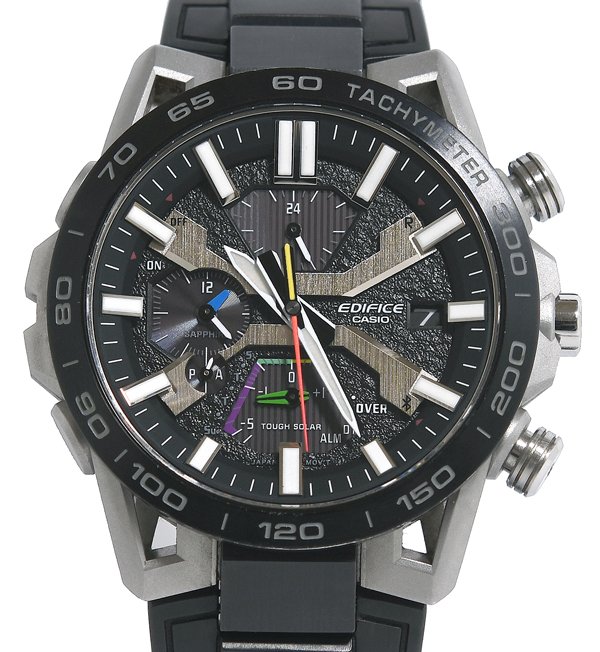 ★箱保付！良品！CASIO カシオ EDIFICE エディフィス EQB-2000YDC-1AJF サスペンションアームデザイン採..