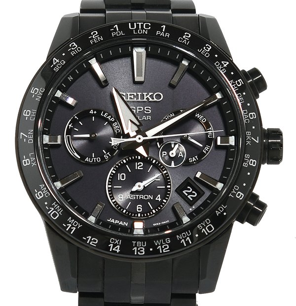 箱付 美品 SEIKO セイコー ASTRON アストロン SBXC037 5X53-0AB0 ブラック文字盤 GPSソーラー メンズ