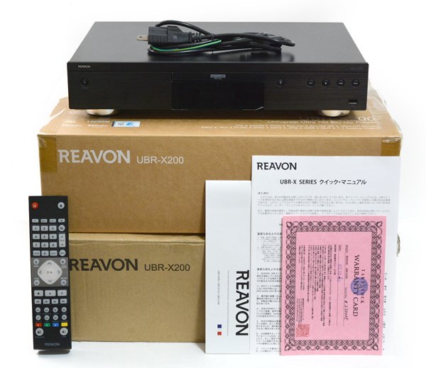 リモコン・元箱付 REAVON リーヴォン UBR-X200 BD SACD CD DVD プレイヤー ブルーレイ ユニバーサルプレイヤー 美品