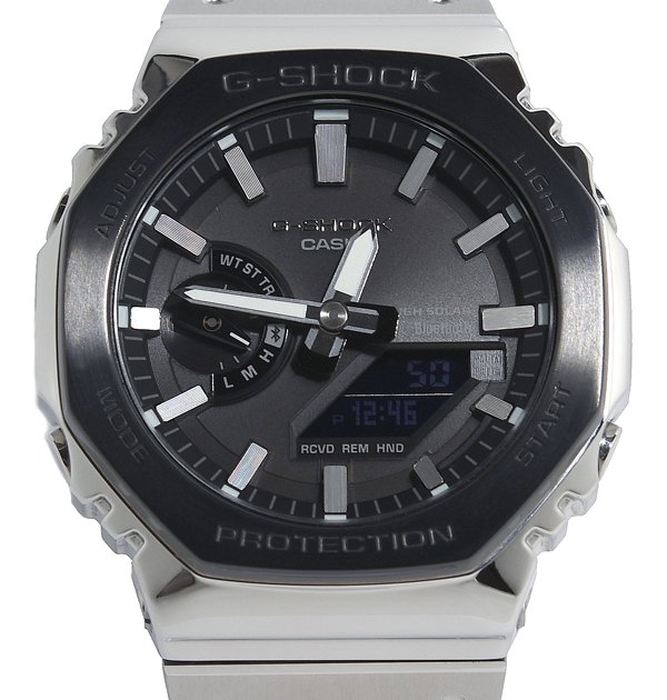 箱保付 美品 CASIO カシオ G-SHOCK ジーショック GM-B2100BT-1AJF フルメタル OCTAGON BLACK BEZEL タフソーラー メンズ