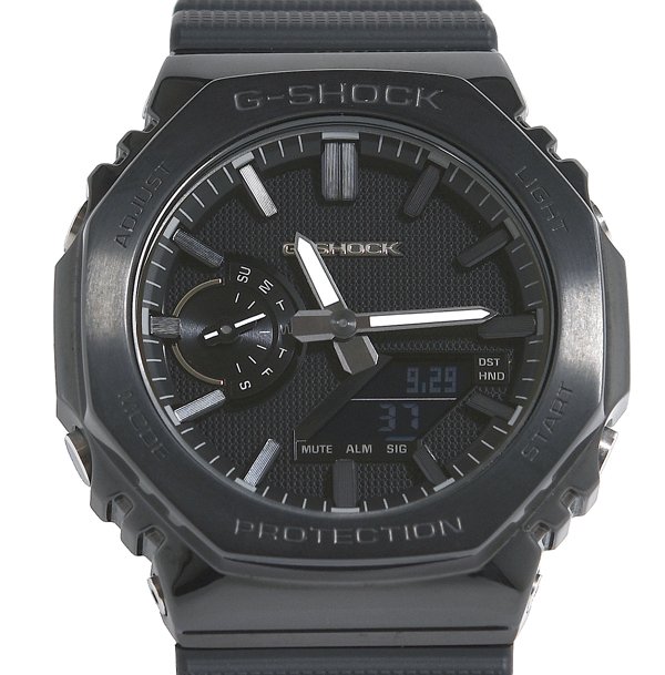 箱保付 極美品 CASIO カシオ G-SHOCK ジーショック LUXE BLACKシリーズ GM-2100LXB-1AJF クオーツ メンズ