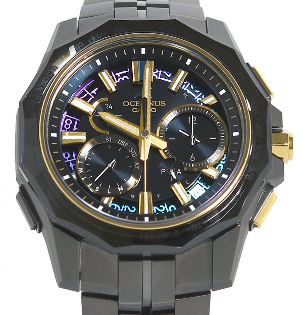 商品情報ブランドCASIO　/　カシオタイプメンズ商品名OCEANUS オシアナス Manta マンタ品番OCW-SG1000ZE-1AJR素材チタン風防両面反射防止コーティングサファイアガラスムーブメントタフソーラーサイズサイズ　　　（縦×横×厚さ）47.5 × 43 × 11.7 mm 重さ99 g（メーカーHP参照）ブレス幅　　約：18mm～21mm腕回り　　　画像を参照ください参考定価￥550,000（税込）付属品内箱、外箱、保証書（2024年11月購入品）、冊子類、クロス（画像に載っているものが全てです）状態ベゼル、裏蓋等に若干のスレ、小キズは見られますが、使用感も少なく、数回使用程度のとても綺麗な状態です。ガラスには気になるキズ、欠けなどなく綺麗な状態です。箱等付属品に多少のスレ、小キズ等が見られます。状態、中古品をご理解の上、ご注文をお願い致します。ご注意点こちらの商品は当社のホームページ、他のサイトでも同時に販売しています。その為、ご注文を頂いても売り切れている場合がございます。売り切れている場合の賠償・保証・責任は一切負いかねますので、予めご了承の上ご注文くださいませ。箱保付 新品同様 CASIO カシオ OCEANUS オシアナス Manta マンタ OCW-SG1000ZE-1AJR カシオ50周年記念モデル タフソーラー メンズ 【中古】 6
