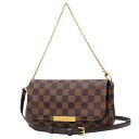 ルイヴィトン フェイボリット バッグ レディース 【送料無料】【本物】LOUISVUITTON★ルイヴィトン★フェイボリットMM★ダミエ★N41129★ショルダーバック★クロスボディ★パーティ★ポーチ★5015-4