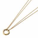 送料無料 本物 注目 Cartier カルティエ 750YG/WG/PG トリニティ ネックレス 3色 スリーカラーゴールド 新品仕上げ済 レディース お洒落 6397-2