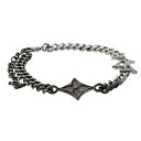 【送料無料】【本物】LOUISVUITTOM★ルイヴィトン★M00508★ブレスレット LV インスティンクト★ブレスレット★モノグラム★メタル★ブラック×シル...