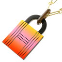 【送料無料】【本物】未使用品★HERMES★エルメス★カデナロングネックレス★アミュレット★バッファローホーン★オレンジ★レディース★メンズ★おしゃれ★887-49M★