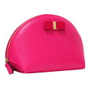 【送料無料】【本物】極美品★Salvatore Ferragamo★サルヴァトーレ フェラガモ★コスメポーチ★22-B955★ヴァラリボン★ピンク★レザー★化粧...