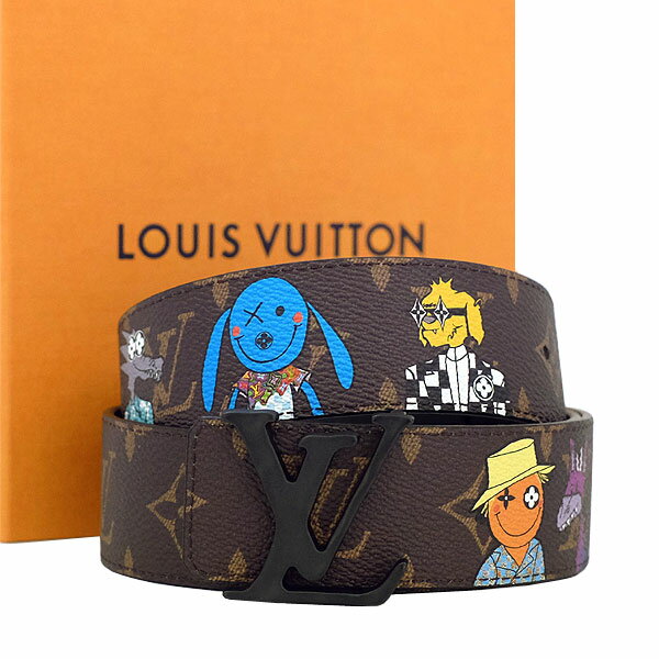 ルイヴィトン ベルト（メンズ） 【送料無料】【本物】新品★LOUISVUITTON★ルイヴィトン★モノグラム★サンチュール・LVシェイプ40MMリバーシブル★MP291U★ベルト★2021LV★550-14