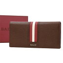 バリー 財布 メンズ 【送料無料】【本物】未使用★BALLY★バリー★メンズ二つ折り長財布★トレインスポッティング★カーフ★茶★ブラウン★男性用★シンプル★551-13