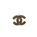 【中古】 CHANEL シャネル ココマーク ピアス ラインストーン 片方 14C ユニセックス ブランド アクセサリー Bランク