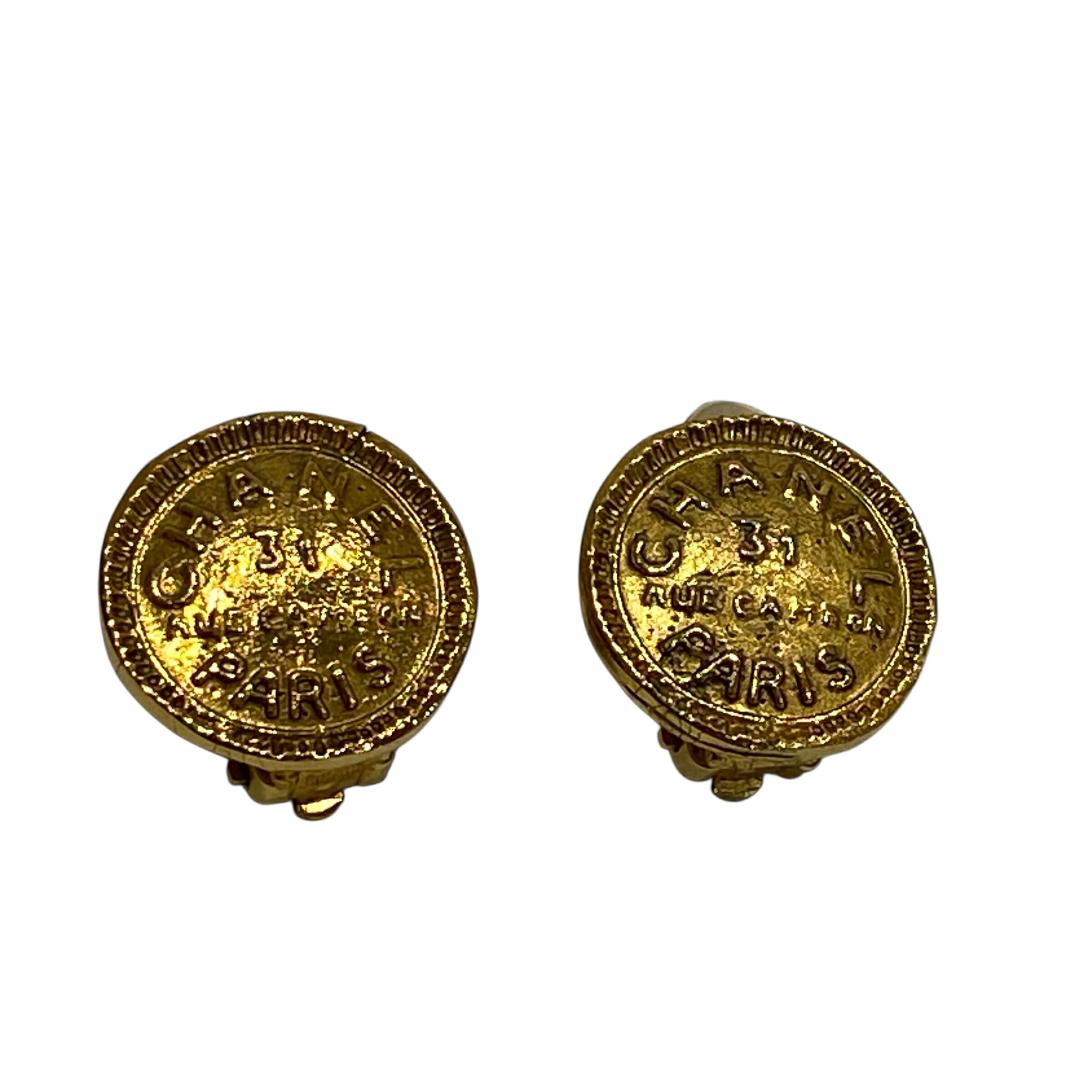 Other - 【中古】　CHANEL シャネル 31 カンボン イヤリング ヴィンテージ ゴールド系 レディース ブランド アクセサリー Bランク