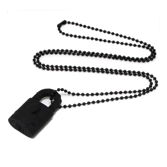 【中古・未使用】クロムハーツ CHROME HEARTS パドロック シリコンネックレス