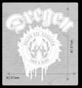 Dregenドレゲン stickerステッカーSTAMP Lサイズ White