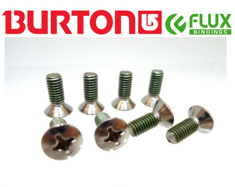 『国産ボート対応:ショートビス』【緩み止め付き!錆びないステンレス製/丸皿 M6×15、5mm 8本セット】BURTON/FLUX/SALOMON/K2/ROM...