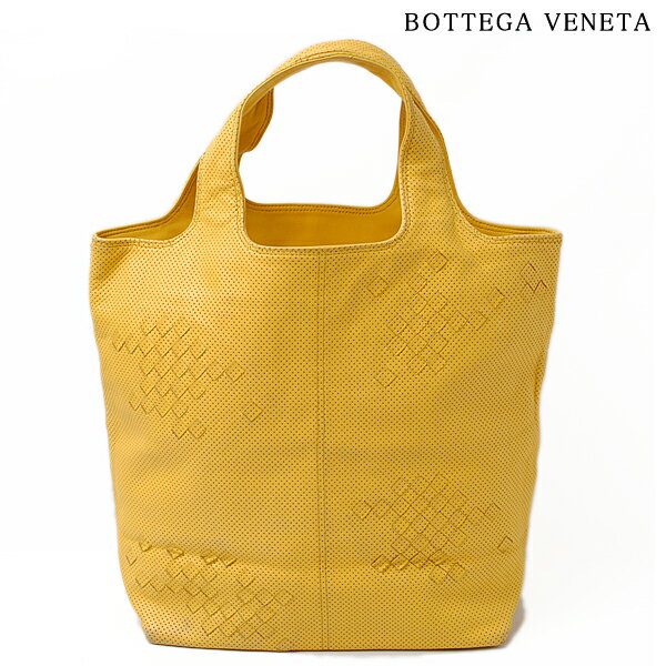 ボッテガ ヴェネタ BOTTEGA VENETA トートバッグ/ハンドバッグ　131673 V1330 7100 パンチング　マスタード【中古】